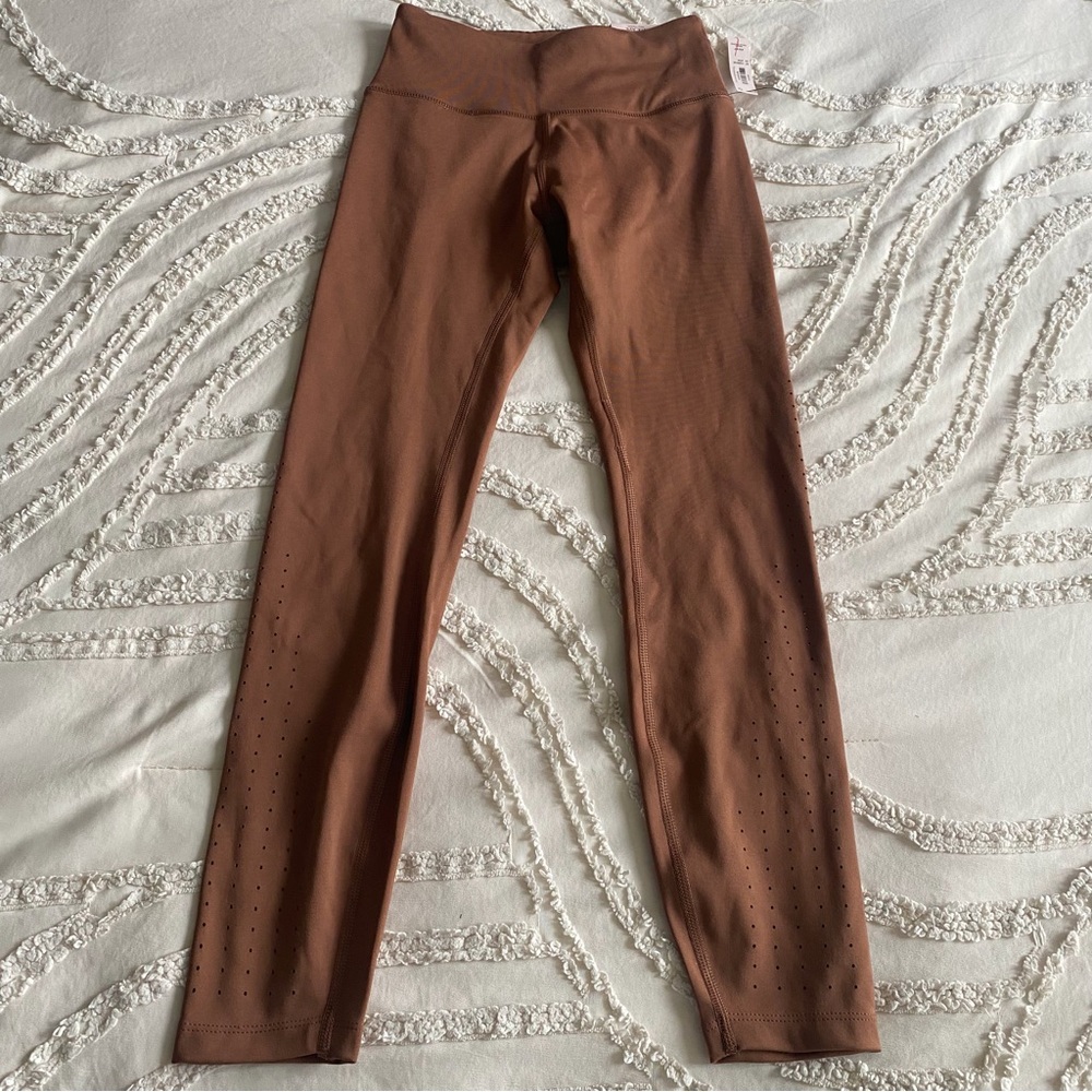 High-Waist Seamless Leggings - Brown - Picture 4 of 8